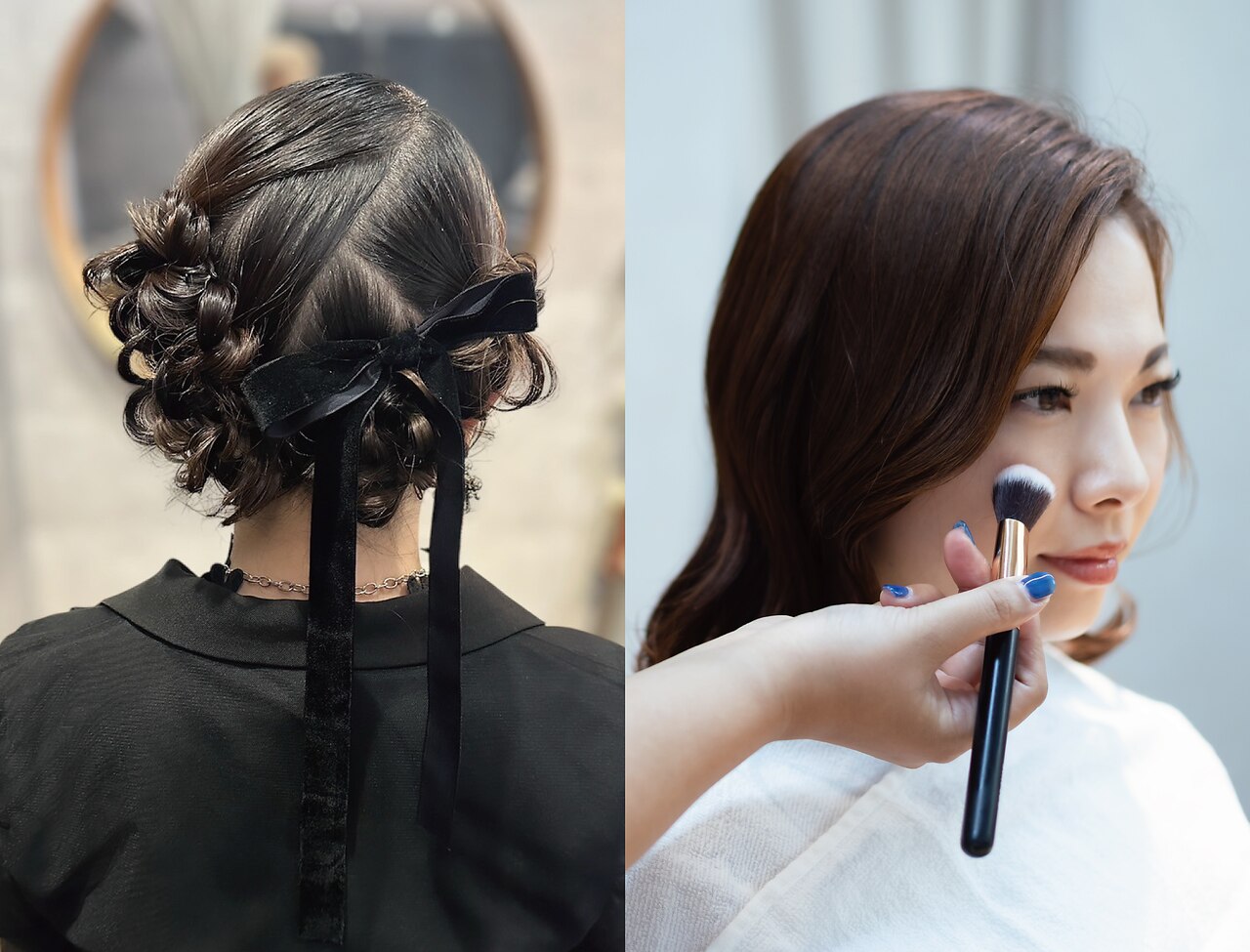 ヘアセット+ポイントメイク